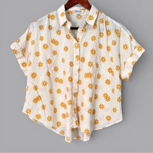 Madewell Daisy Floral Button Down Shirt Small Cottagecore